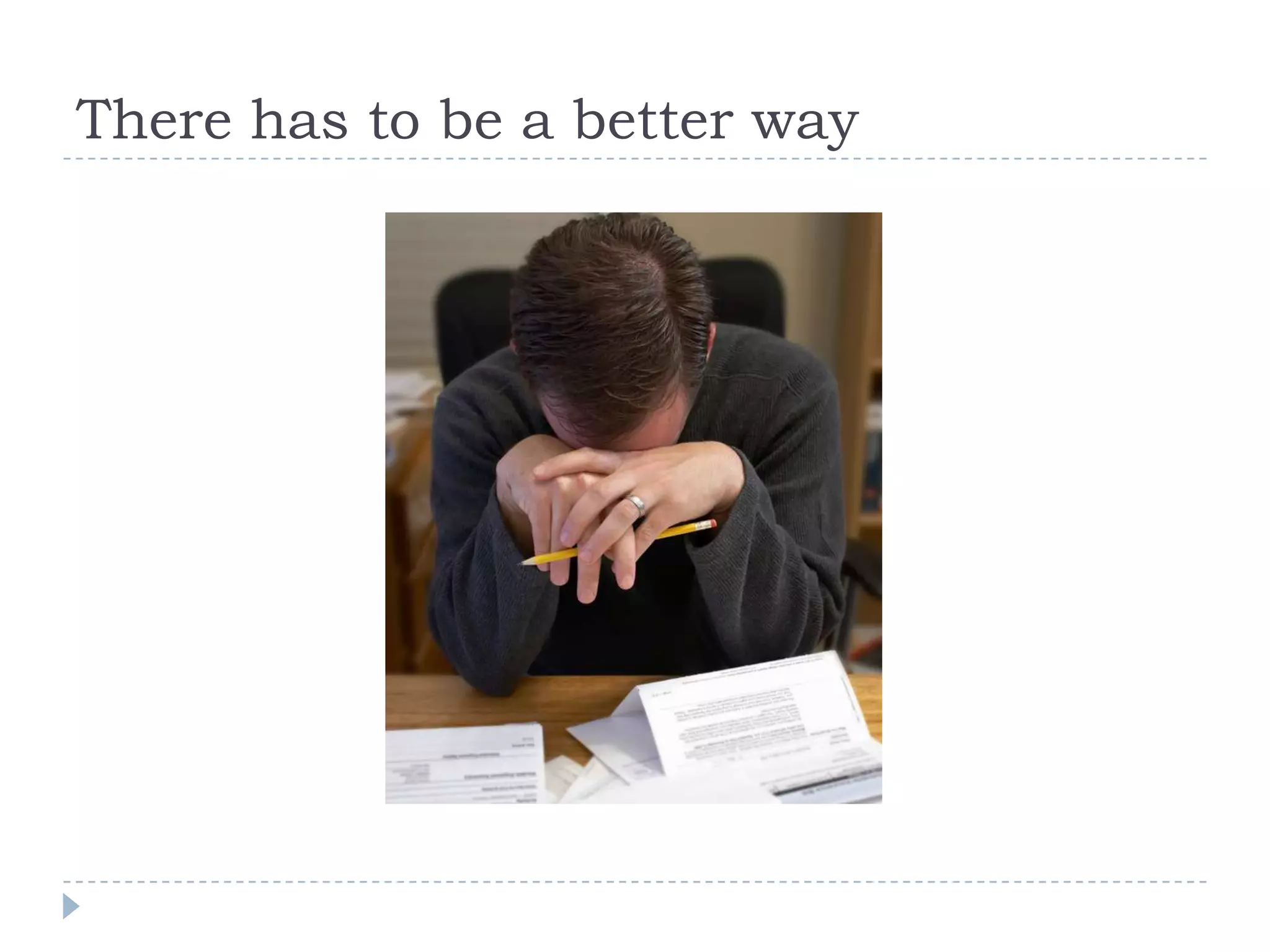 There has to be a better way
 