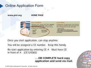 PMI Certifications in Project Management Webinar Slide Deck