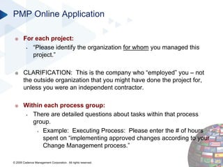 PMI Certifications in Project Management Webinar Slide Deck
