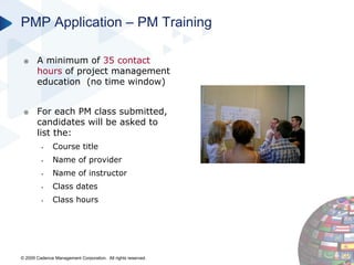 PMI Certifications in Project Management Webinar Slide Deck