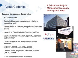 PMI Certifications in Project Management Webinar Slide Deck