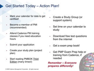 PMI Certifications in Project Management Webinar Slide Deck
