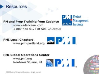 PMI Certifications in Project Management Webinar Slide Deck