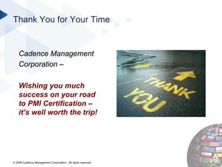PMI Certifications in Project Management Webinar Slide Deck