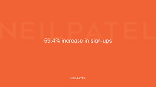59.4% increase in sign-ups
 