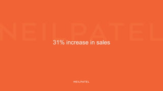31% increase in sales
 