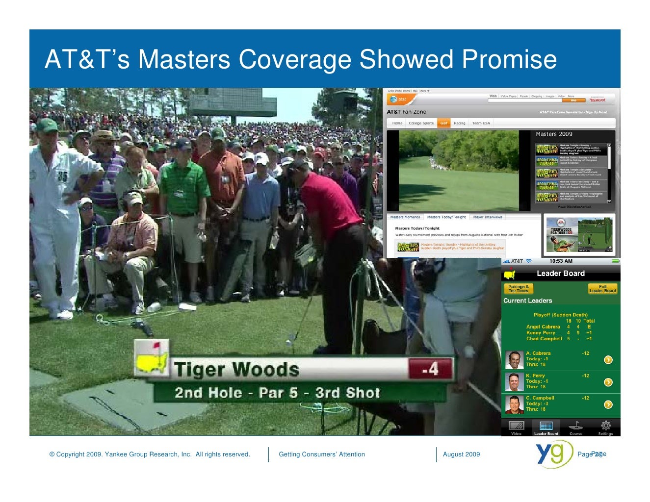 AT&T’s Masters Coverage Showed Promise