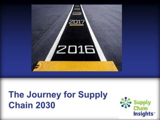 The Journey for Supply
Chain 2030
 