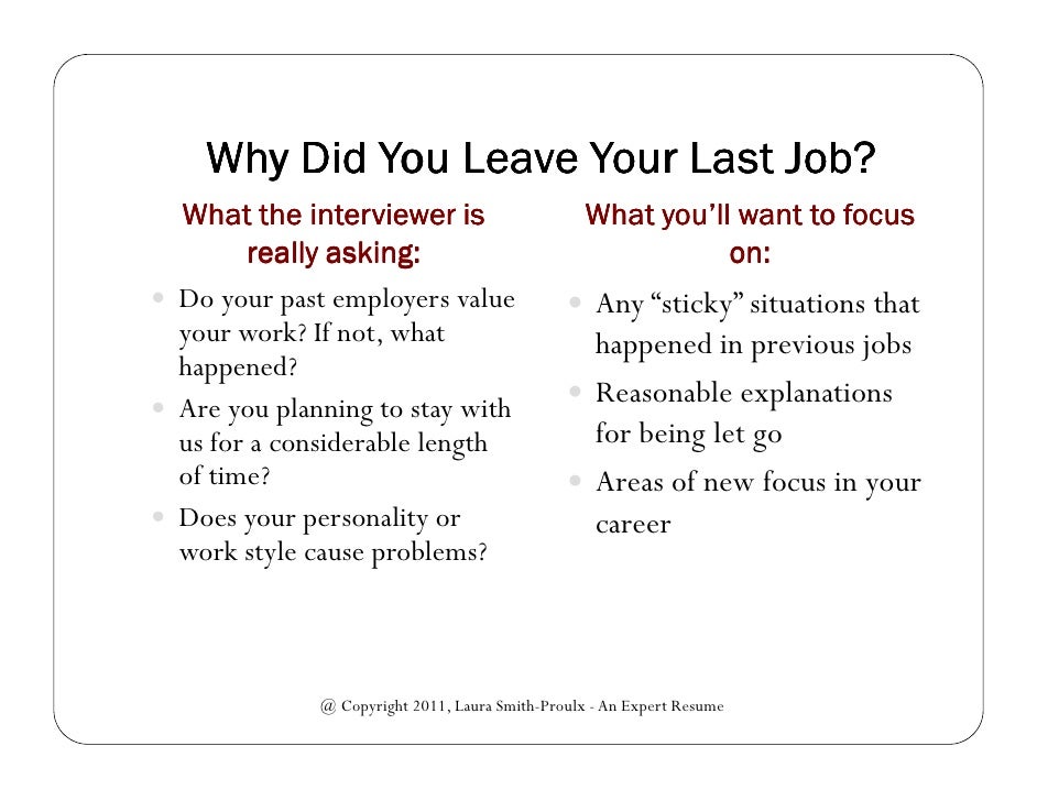 why did you leave your last job