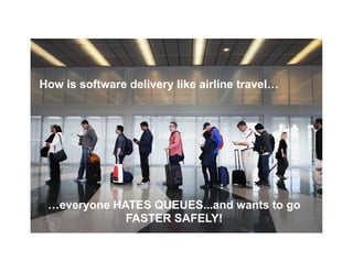 Common Problems We Help Solve
Sumplify © 2017 All Rights Reserved.
How is software delivery like airline travel…
…everyone HATES QUEUES...and wants to go
FASTER SAFELY!
 