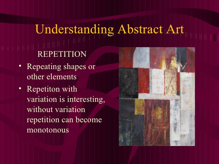 Understanding Abstract Art