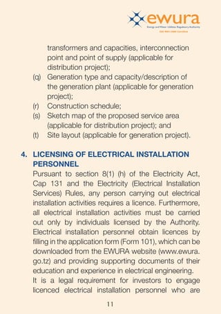 Renewable Energy Development and Regulatory Framework in Tanzania | PDF