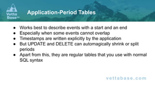 Webinar - MariaDB Temporal Tables: a demonstration | PDF