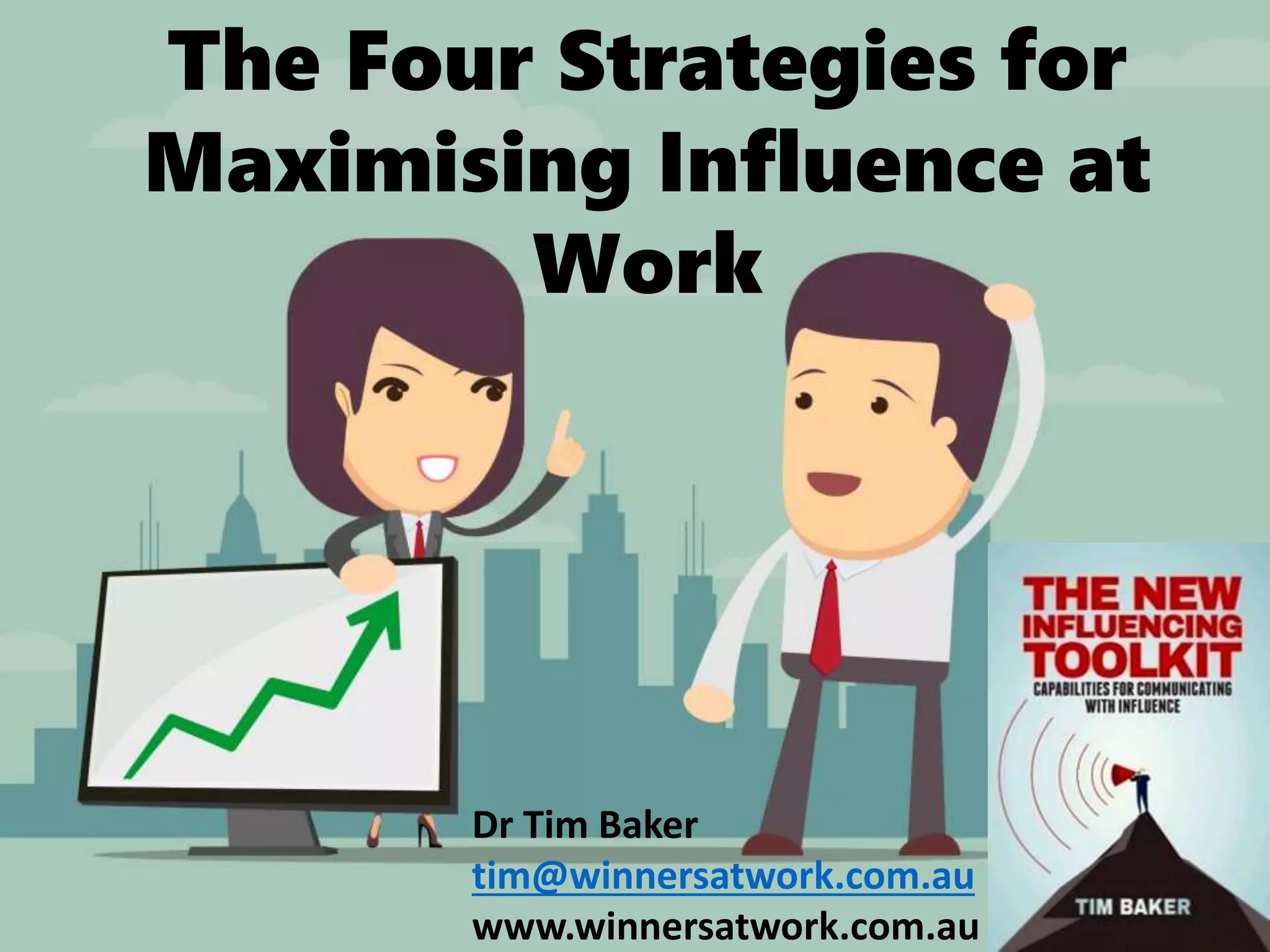 How To Be More Influential At Work The 4 Strategies to Maximise Influence at Work | PPT