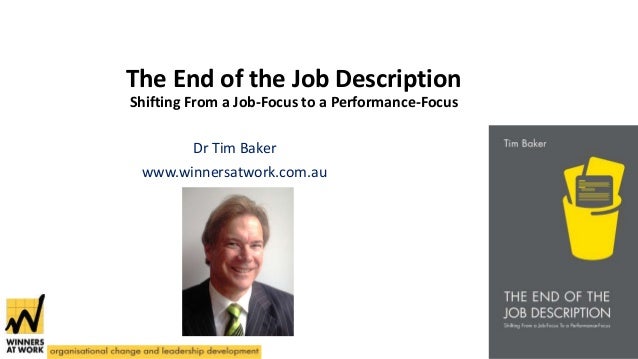 The End Of The Job Description