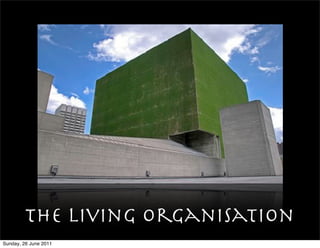 The Living organisation
Sunday, 26 June 2011
 