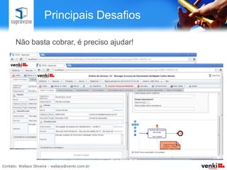 Principais Desafios

•  Os resultados obtidos com a gestão por
   processos são inquestionáveis, porém o caminho
   pode ser repleto de “espinhos”
•  Os principais desafios estão relacionados com
   pessoas.
 