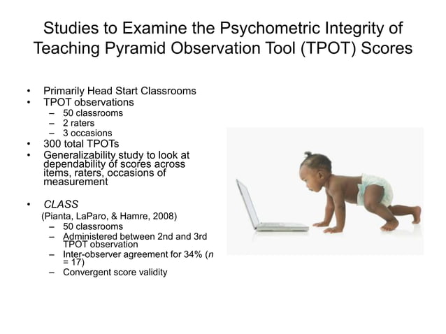 Using the Teaching Pyramid Observation Tool (TPOT™) for Preschool ...