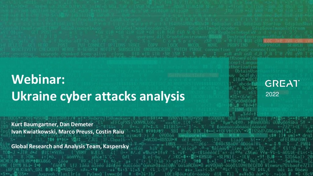 Webinar on cyberattacks in Ukraine – summary and Q&A