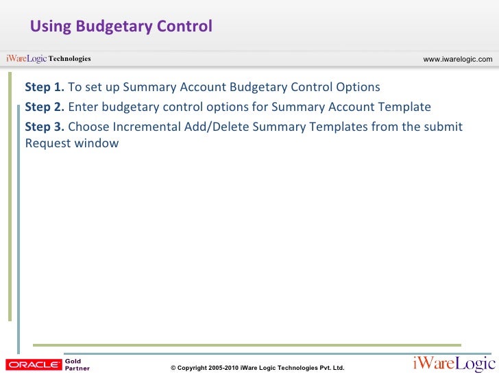summary account r12 general ledger