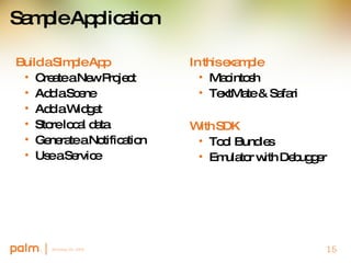 Developing Applications for WebOS Slide 15