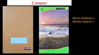 Compare
Which notebook is
liked by students ?
 