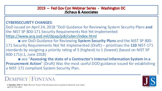 FED GOV CON Cyber Security Requirements What s New