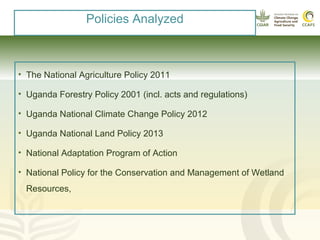 Policy and Gender Analysis: Northern Uganda