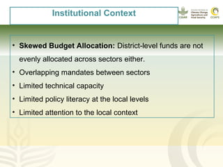 Policy and Gender Analysis: Northern Uganda