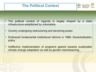 Policy and Gender Analysis: Northern Uganda