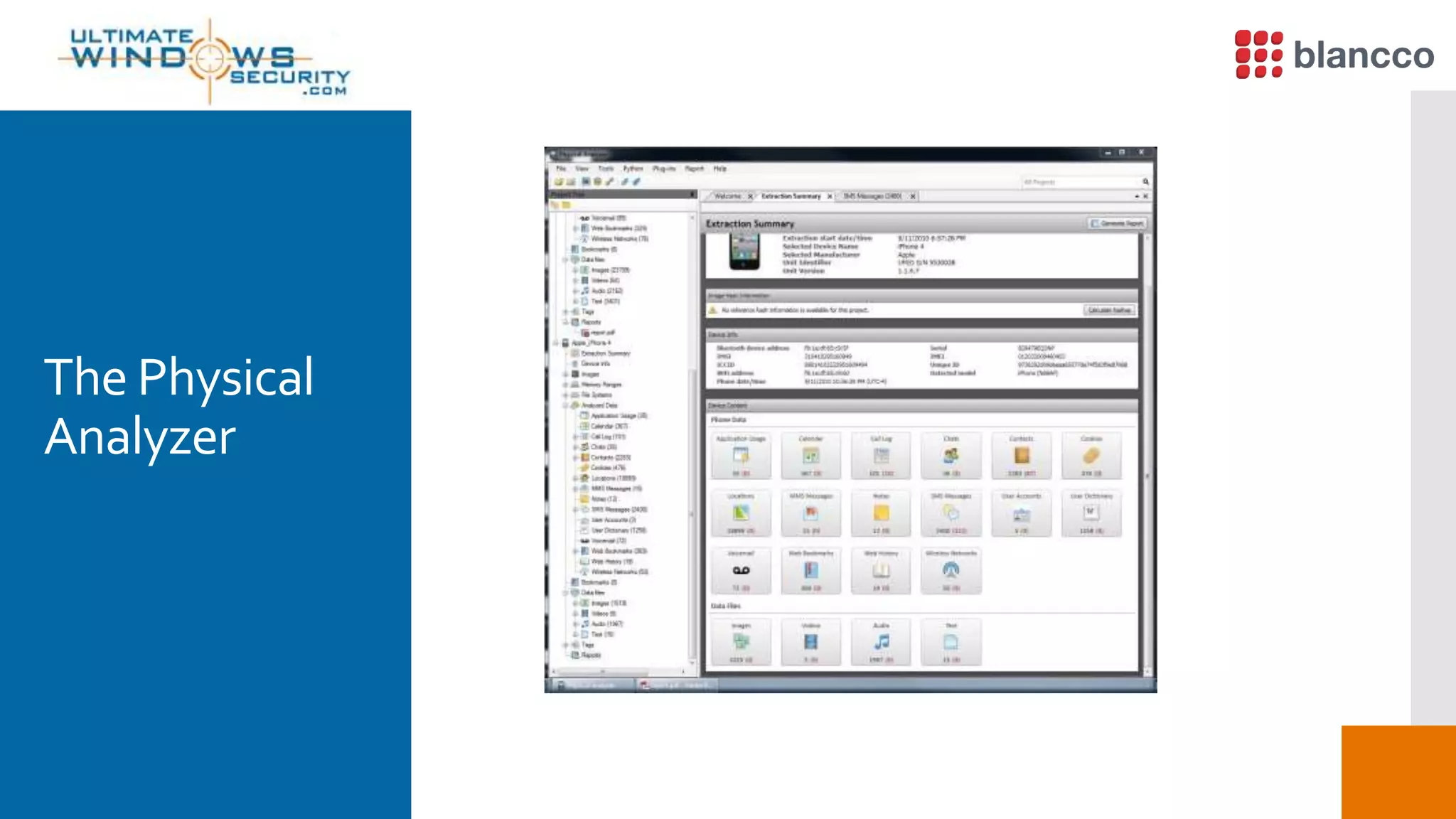 The Physical
Analyzer
 