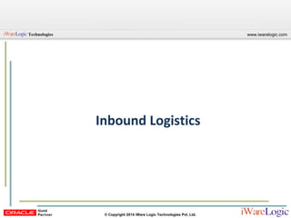 Webinar: Oracle R12 Warehouse Management System (WMS) Overview | PPT