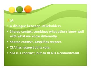 Xlas Examples The Anatomy of XLA: eXperience Level Agreements | PDF