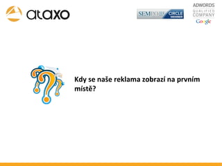 Kdy se naše reklama zobrazí na prvním místě? 