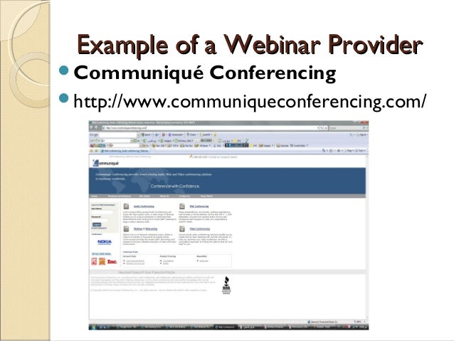 webiner presentation