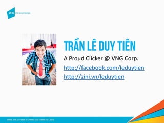 Trần Lê Duy Tiên
A Proud Clicker @ VNG Corp.
http://facebook.com/leduytien
http://zini.vn/leduytien
 