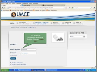 4.- Buscar  SU Facultad o Departamento