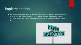 Database Implement Methods Web Database integration | PPTX