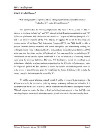 Web intelligence-future of next generation web | PDF
