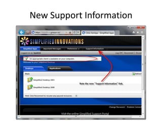 New Support Information