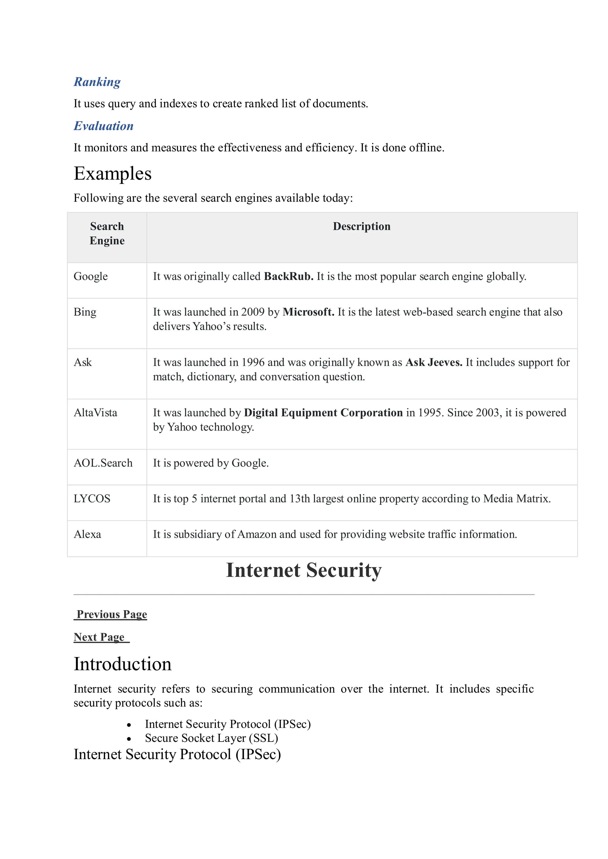Web and internet technology notes for BCA students | PDF