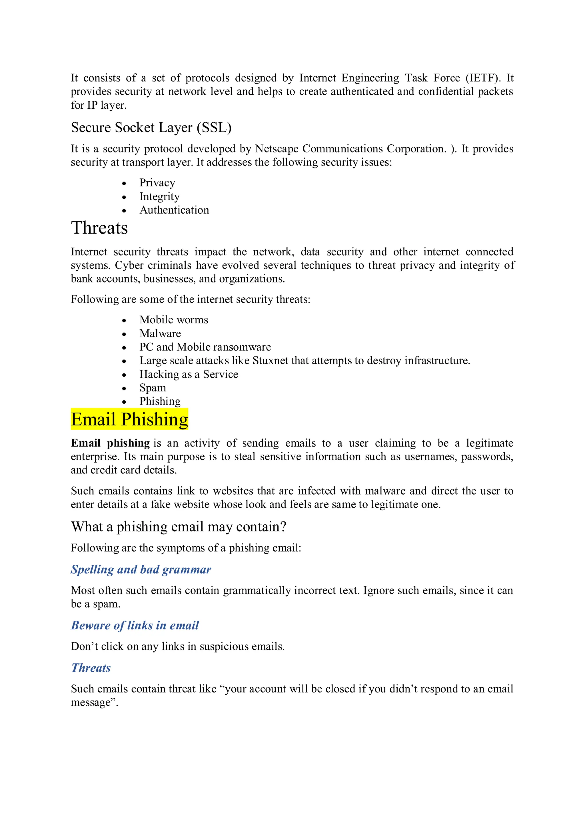 Web and internet technology notes for BCA students | PDF