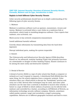 Web and internet technology notes for BCA students | PDF