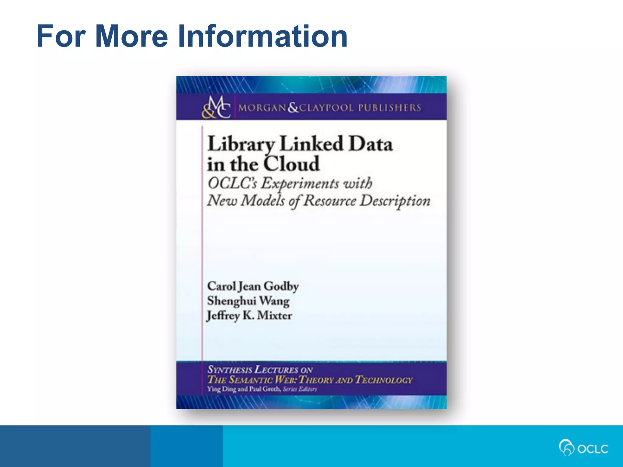 For More Information
 