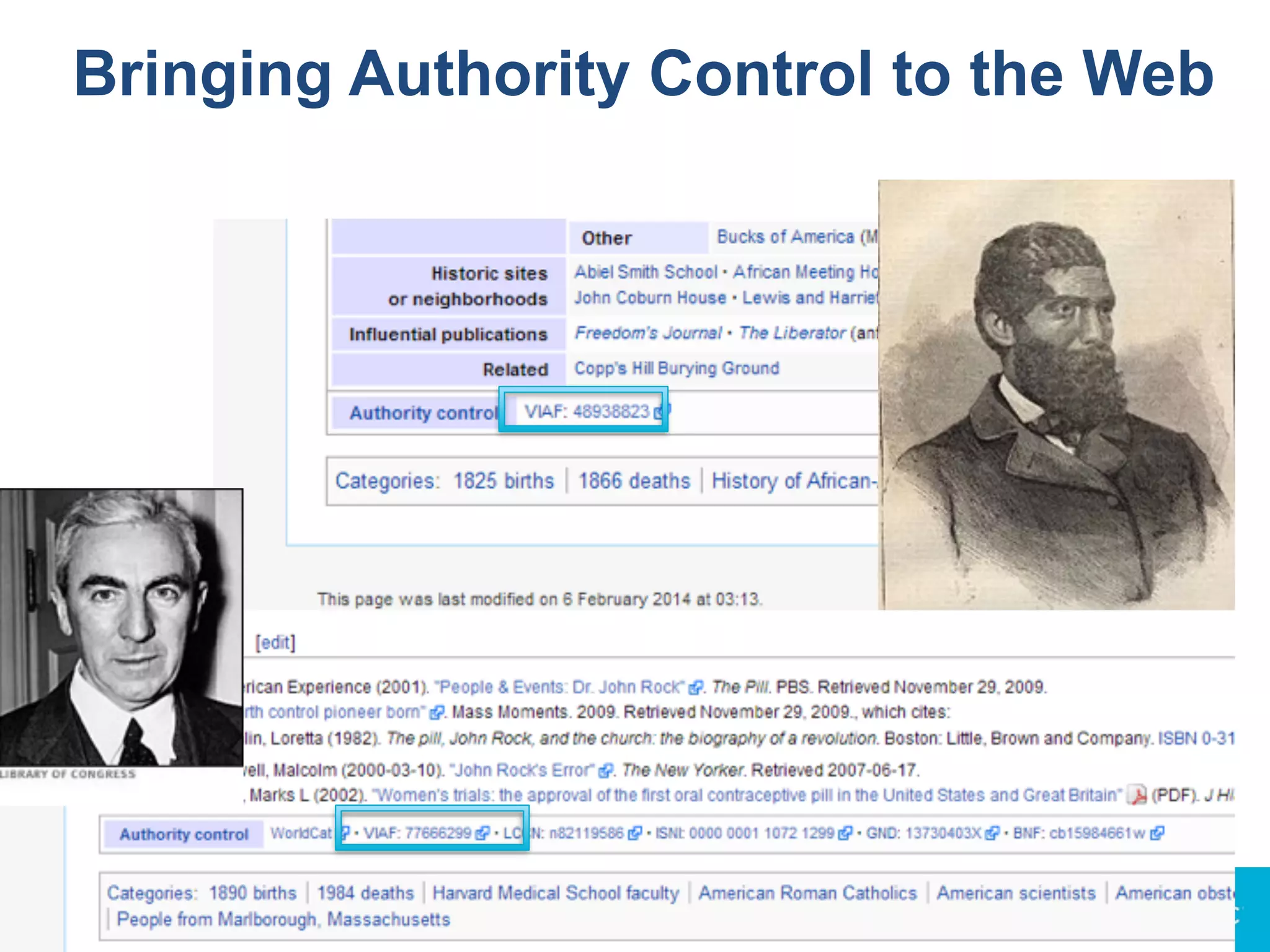 Bringing Authority Control to the Web
 