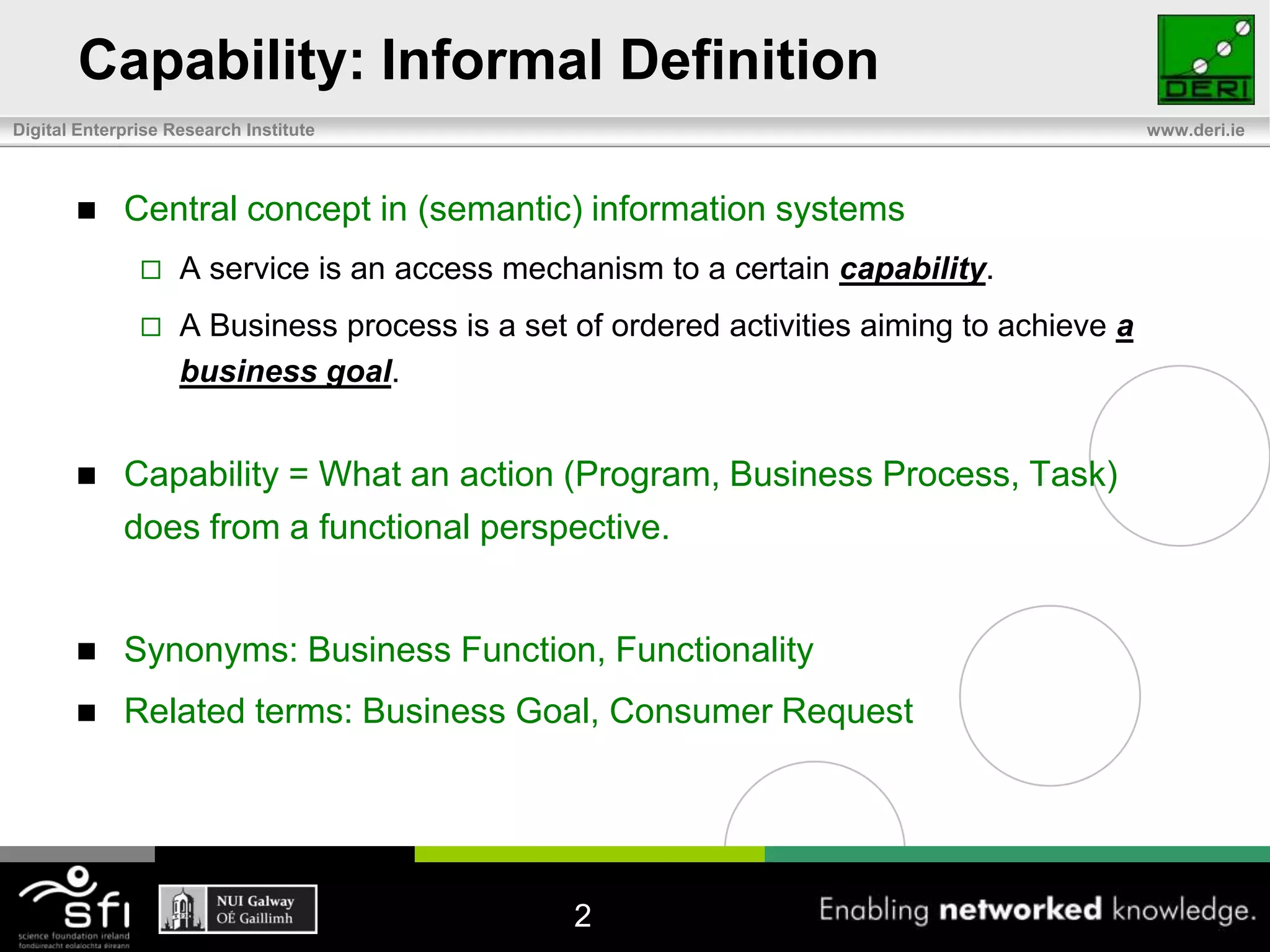 Web Service Capability Meta Model | PPT