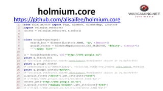 Webium: Page Objects In Python (Eng) | PPTX
