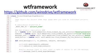 Webium: Page Objects In Python (Eng) | PPTX