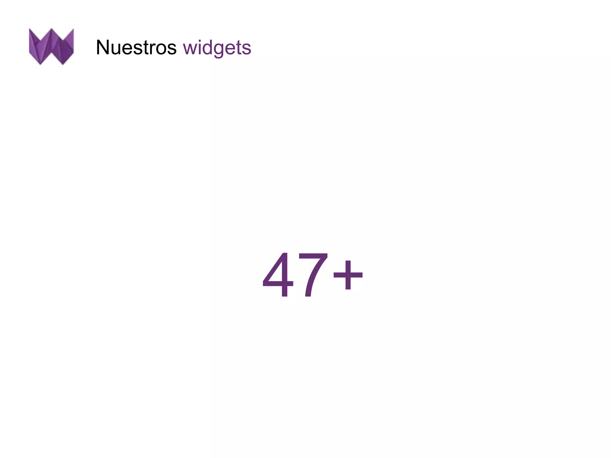Nuestros widgets 
47+ 
 