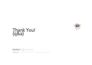 Thank You!
(q&a)
twitter @calvaris
www blogs.igalia.com/xrcalvar

 